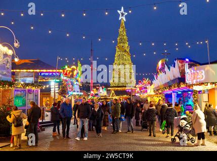 Cranger Weihnachtszauber, Christmas fair in the Ruhr area, Herne, North Rhine-Westphalia, Germany Stock Photo