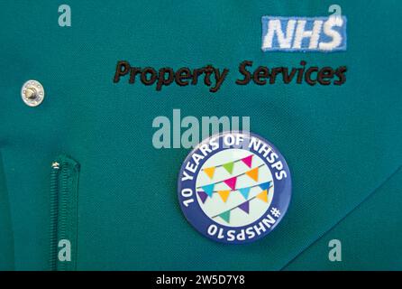 lapel badge marking ten years of national health service property ...