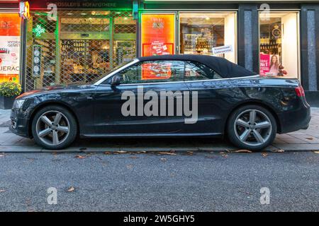 BADEN-BADEN, GERMANY - OCTOBER 28, 2023: This is a luxury car Audi A5, which is  manufactured by famous Germany company. Stock Photo