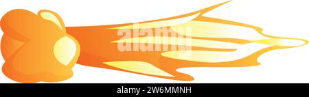 Fire laser icon cartoon vector. Gun beam. Fantasy flash effect Stock Vector