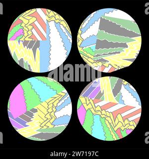 Four buttons Stock Vector