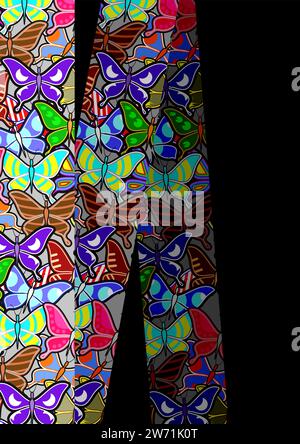 Butterfly banner Stock Vector