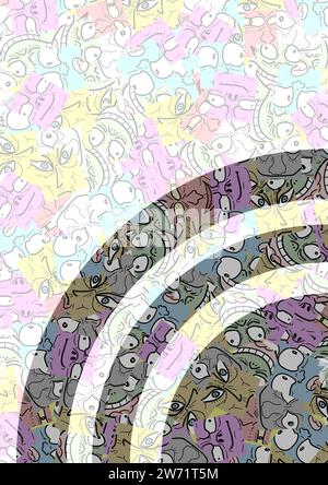 Color modern cover Stock Vector