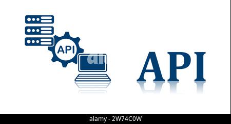 Illustration of an api concept Stock Photo