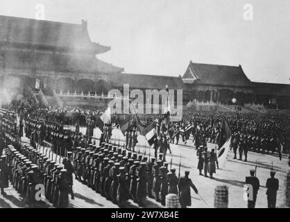 Within historic grounds of the Forbidden City in Pekin, China, on November 28 celebrated the victory of the Allies., ca. Stock Photo