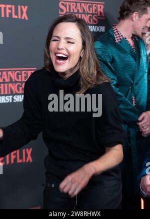 Jennifer Garner  attends the 'Stranger Things: The First Shadow' World Premiere at the Phoenix Theatre London  December 14, 2023 Stock Photo