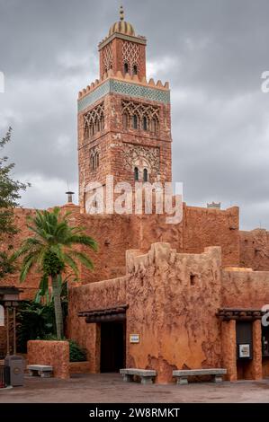 Detail of pavilions at the Epcot Center in Disney World, Florida. Stock Photo