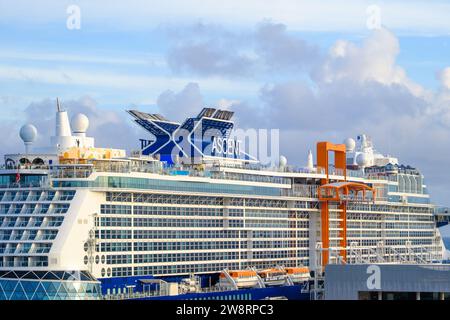Celebrity Ascent Before Maiden Voyage with Water Salute from Fir Stock
