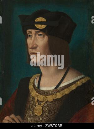 Workshop of Jean Perréal (c. 1455-c. 1530) - Louis XII, King of France (1462-1515) Stock Photo