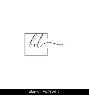 BD siganture logo concept in high quality professional design that will print well across any print media Stock Vector