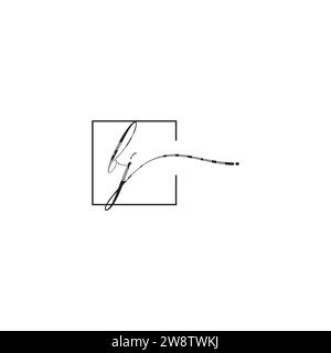 BJ siganture logo concept in high quality professional design that will print well across any print media Stock Vector