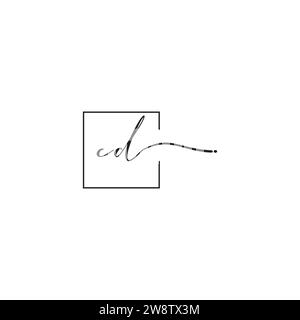 CD siganture logo concept in high quality professional design that will print well across any print media Stock Vector