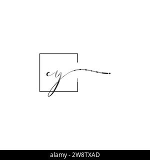 CY siganture logo concept in high quality professional design that will print well across any print media Stock Vector