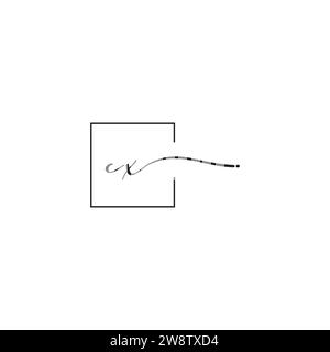 CX siganture logo concept in high quality professional design that will print well across any print media Stock Vector