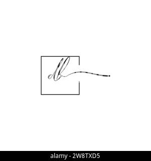 DB siganture logo concept in high quality professional design that will print well across any print media Stock Vector