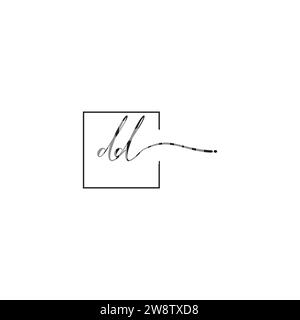 DD siganture logo concept in high quality professional design that will print well across any print media Stock Vector