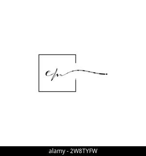 EM siganture logo concept in high quality professional design that will print well across any print media Stock Vector