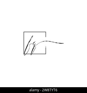 FQ siganture logo concept in high quality professional design that will print well across any print media Stock Vector