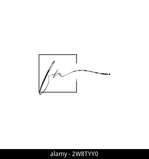 FN siganture logo concept in high quality professional design that will print well across any print media Stock Vector