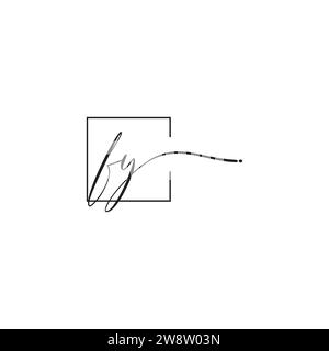 FY siganture logo concept in high quality professional design that will print well across any print media Stock Vector