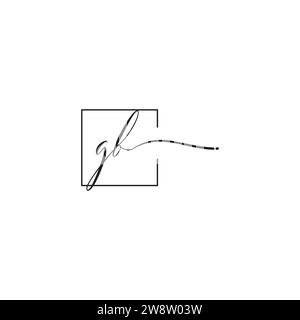 GB siganture logo concept in high quality professional design that will print well across any print media Stock Vector