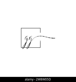 GG siganture logo concept in high quality professional design that will print well across any print media Stock Vector