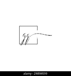 GQ siganture logo concept in high quality professional design that will print well across any print media Stock Vector
