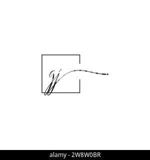 GJ siganture logo concept in high quality professional design that will print well across any print media Stock Vector