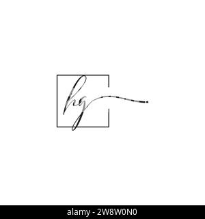 HG siganture logo concept in high quality professional design that will print well across any print media Stock Vector