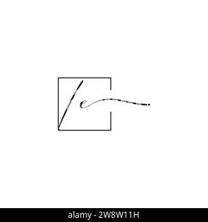 IE siganture logo concept in high quality professional design that will print well across any print media Stock Vector