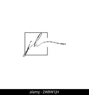 JK siganture logo concept in high quality professional design that will print well across any print media Stock Vector