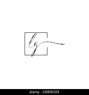 LG siganture logo concept in high quality professional design that will print well across any print media Stock Vector
