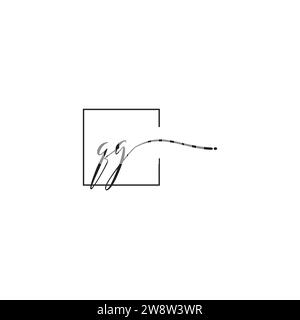 QG siganture logo concept in high quality professional design that will print well across any print media Stock Vector