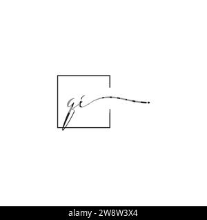 QI siganture logo concept in high quality professional design that will print well across any print media Stock Vector