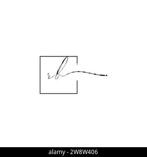 RB siganture logo concept in high quality professional design that will print well across any print media Stock Vector