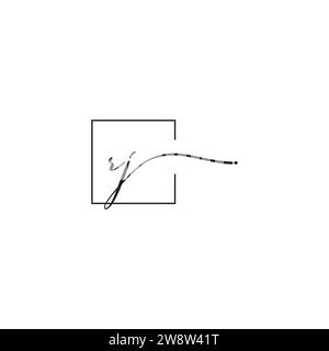RJ siganture logo concept in high quality professional design that will print well across any print media Stock Vector