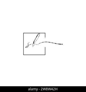 SB siganture logo concept in high quality professional design that will print well across any print media Stock Vector