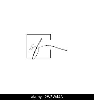 SF siganture logo concept in high quality professional design that will print well across any print media Stock Vector