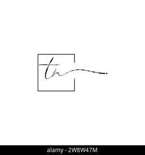 TN siganture logo concept in high quality professional design that will print well across any print media Stock Vector