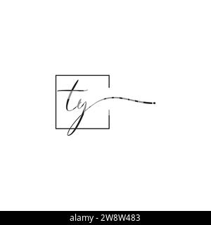 TY siganture logo concept in high quality professional design that will print well across any print media Stock Vector