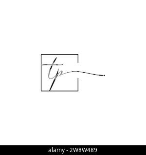 TP siganture logo concept in high quality professional design that will print well across any print media Stock Vector