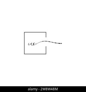 UC siganture logo concept in high quality professional design that will print well across any print media Stock Vector