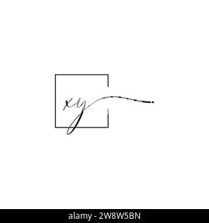 XY siganture logo concept in high quality professional design that will print well across any print media Stock Vector