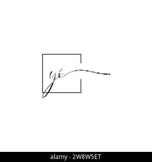 YI siganture logo concept in high quality professional design that will print well across any print media Stock Vector