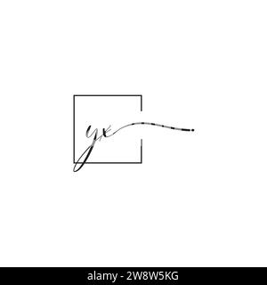 YX siganture logo concept in high quality professional design that will print well across any print media Stock Vector