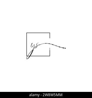 YS siganture logo concept in high quality professional design that will print well across any print media Stock Vector