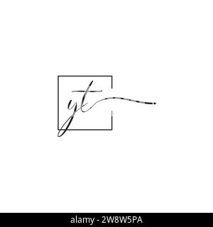 YT siganture logo concept in high quality professional design that will print well across any print media Stock Vector