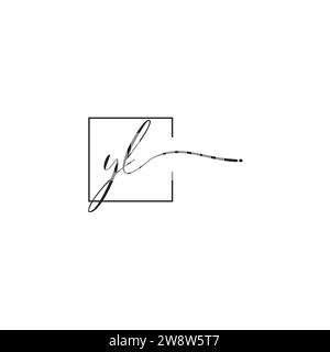 YL siganture logo concept in high quality professional design that will print well across any print media Stock Vector
