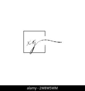 XG siganture logo concept in high quality professional design that will print well across any print media Stock Vector