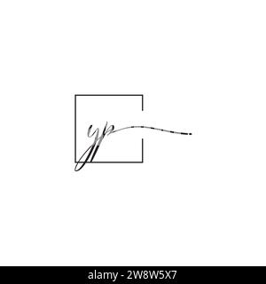 YP siganture logo concept in high quality professional design that will print well across any print media Stock Vector